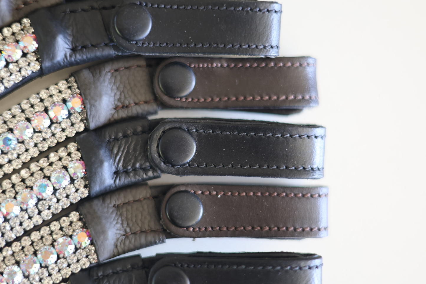 Rhinestone Leather Browbands