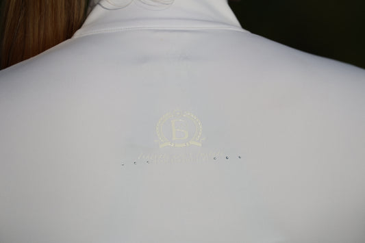 Maya Adults Pleated Show Shirt - White