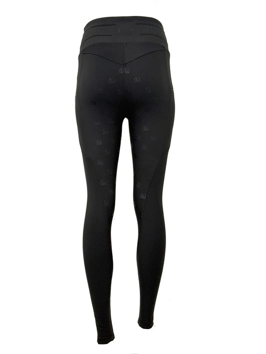 Celeste Black Crystal Leggings