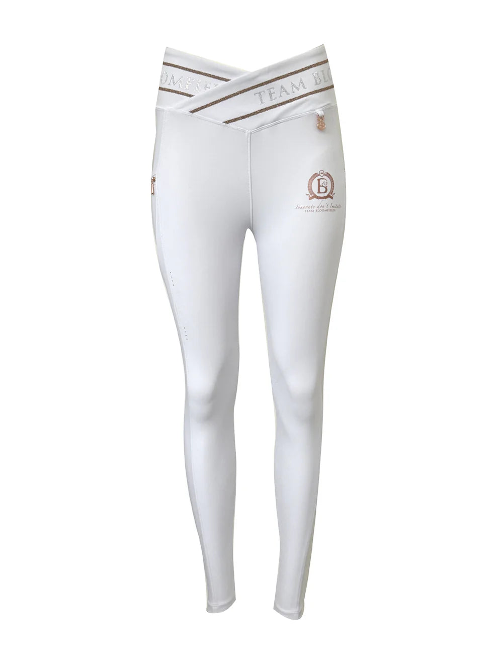 Celeste White Crystal Leggings