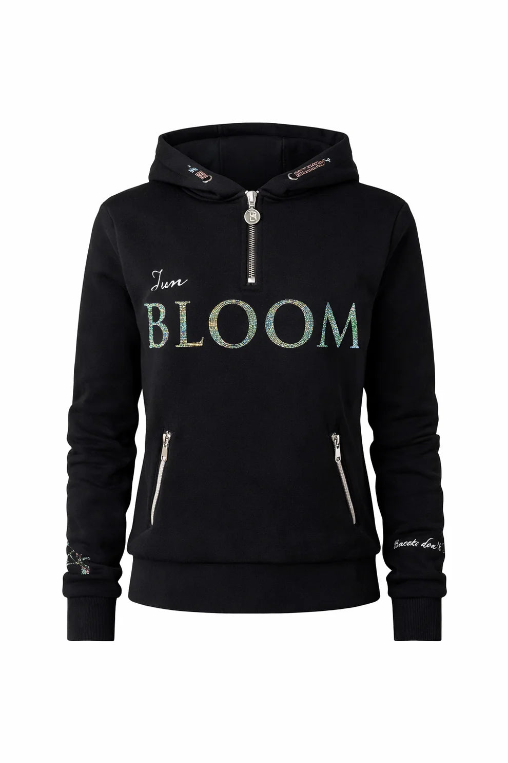 Luna - Black with Silver - Hoodie