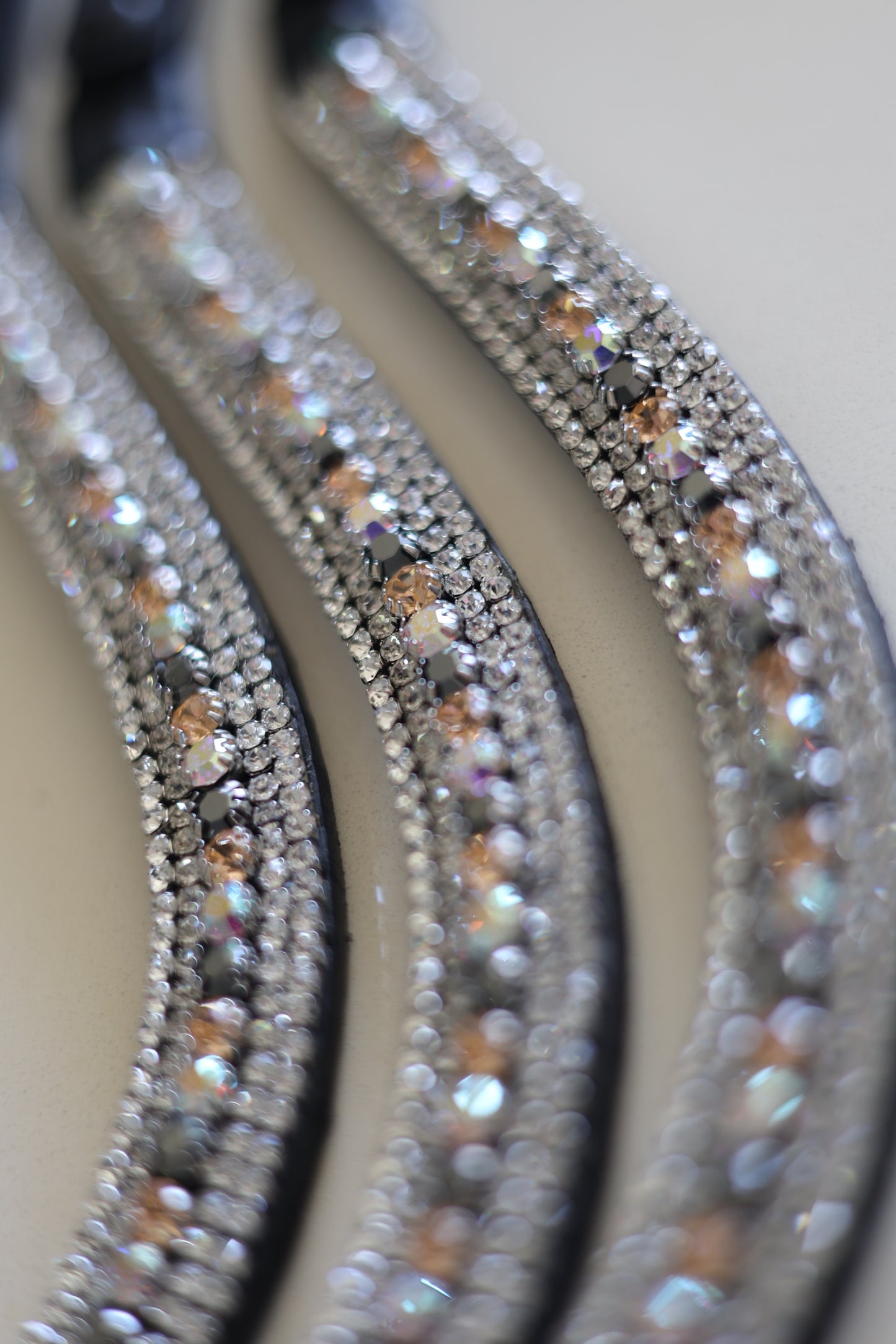 Rhinestone Leather Browbands