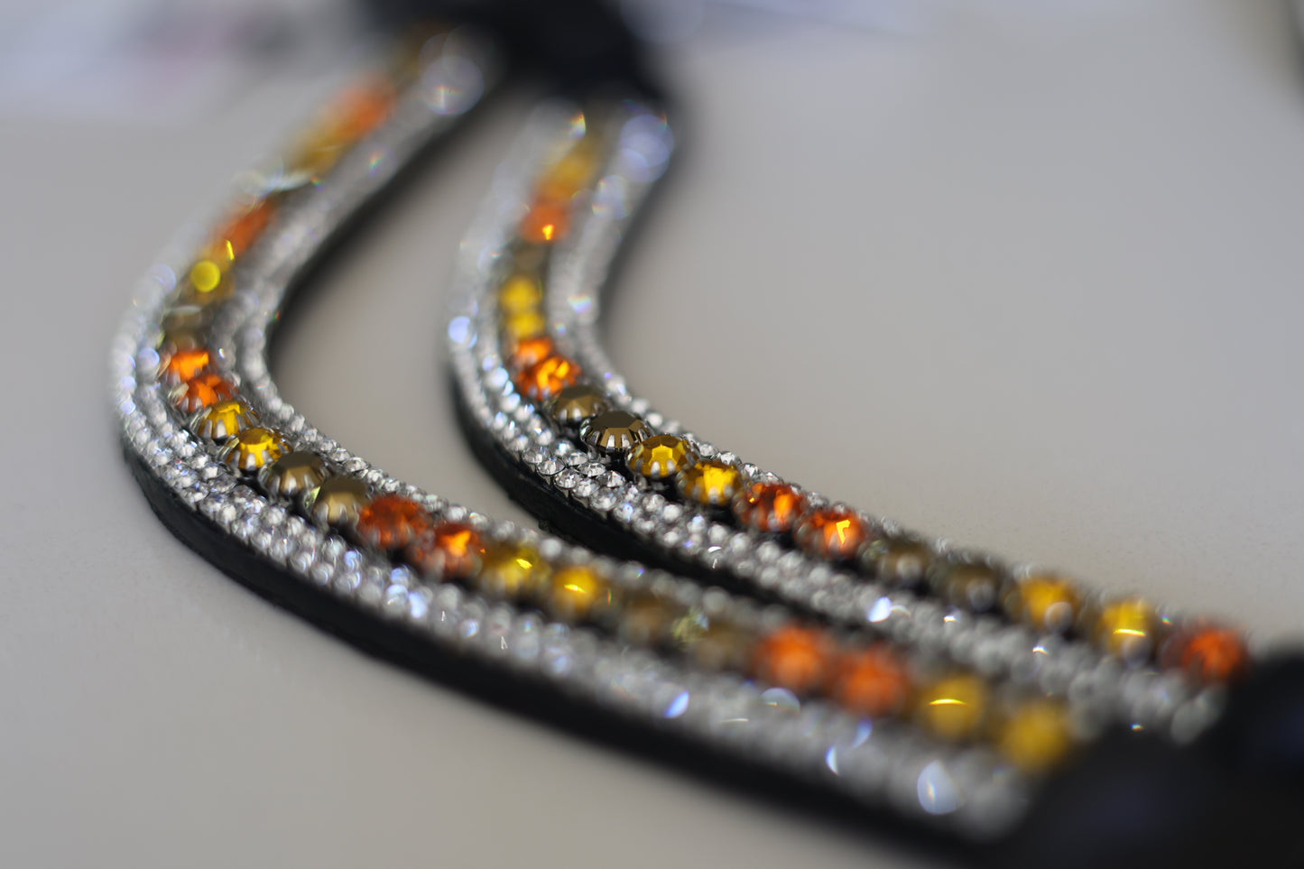 Rhinestone Leather Browbands