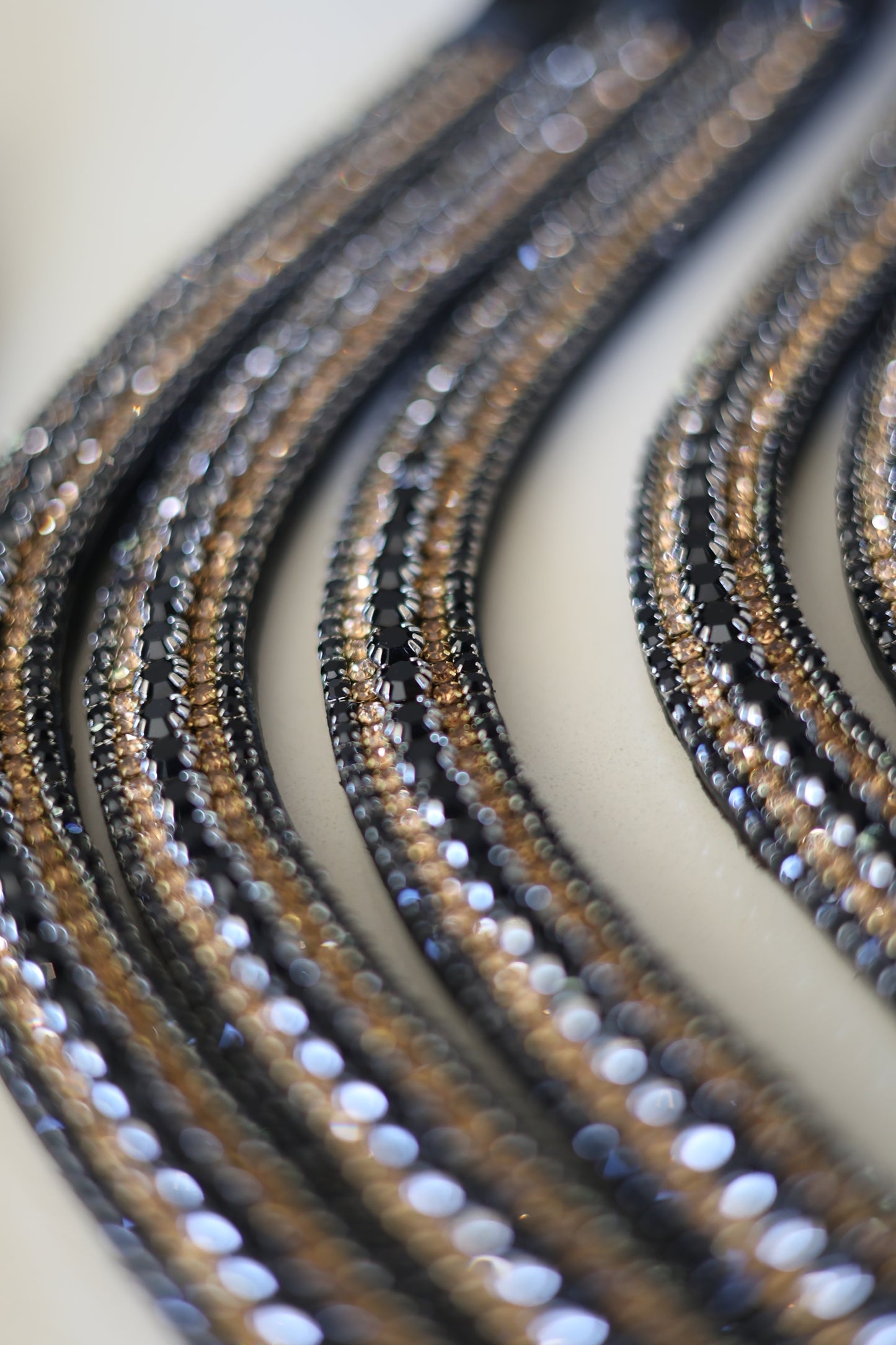 Rhinestone Leather Browbands