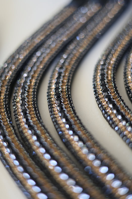 Rhinestone Leather Browbands
