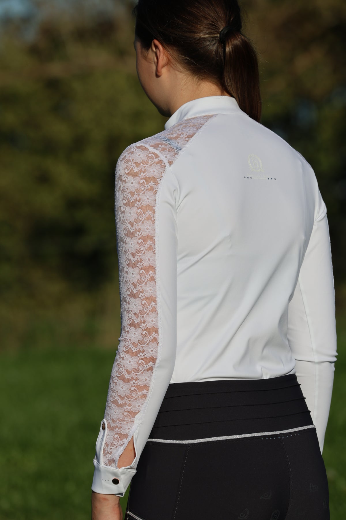 Sophia Adults White Lace Show shirt