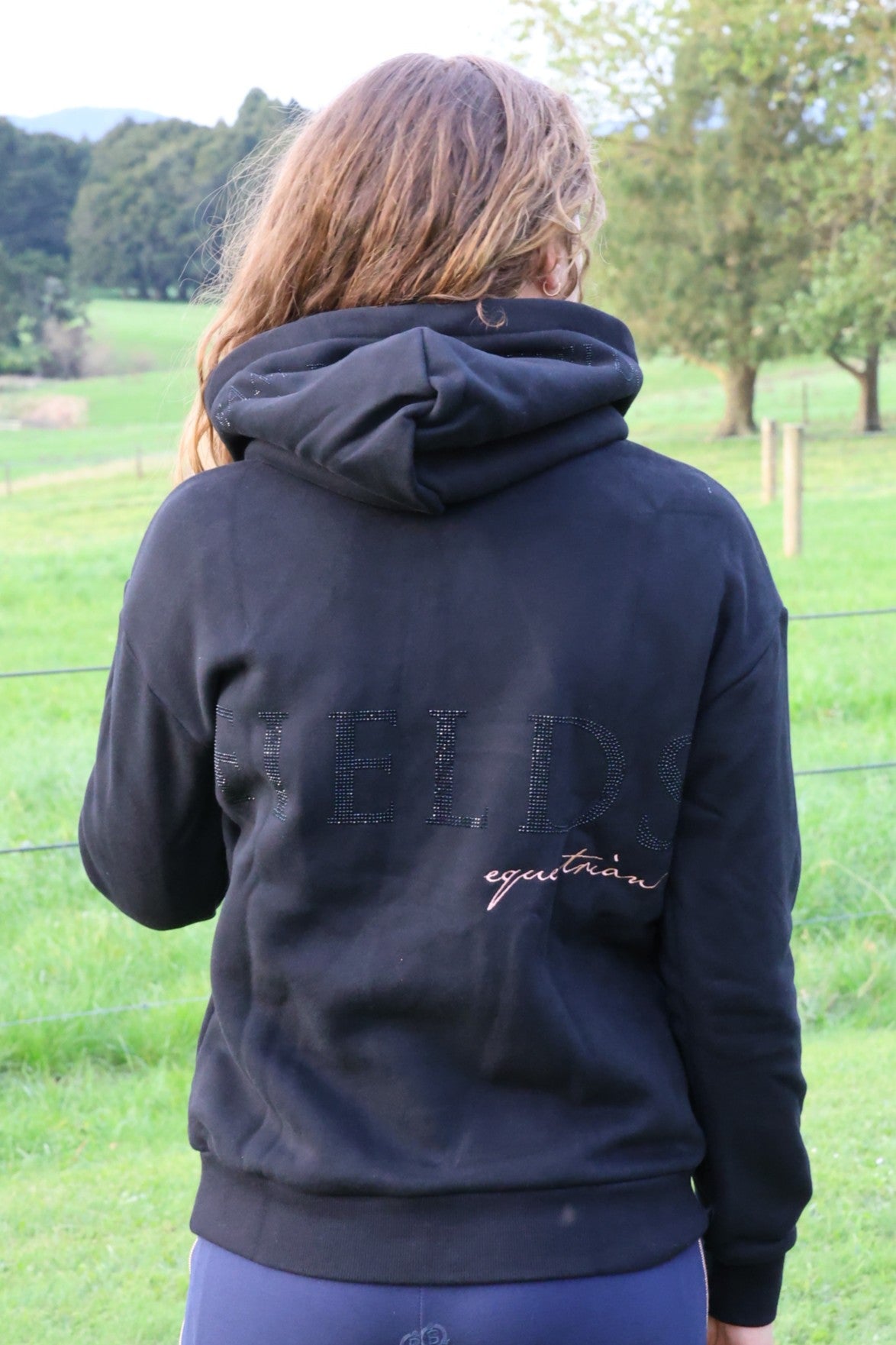 Luna - Black with Rose Gold - Hoodie