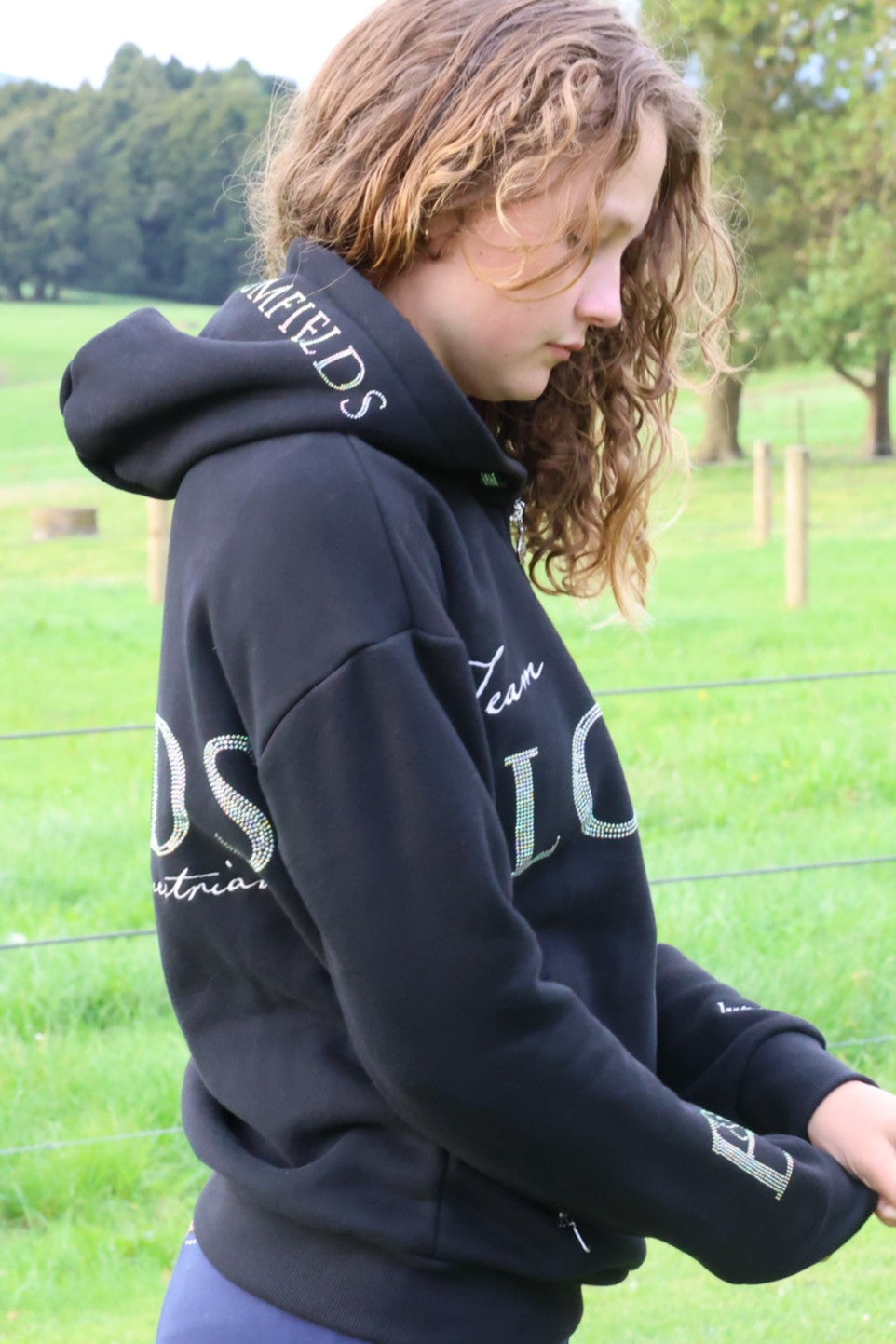 Luna - Black with Silver - Hoodie