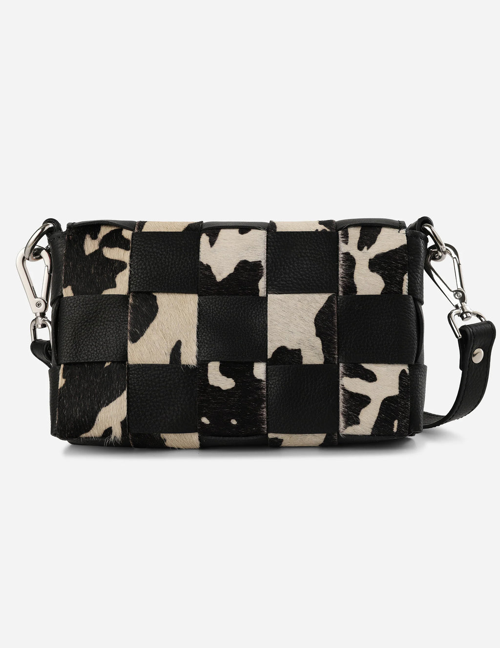 Hyna Tartan Mini Crossbody bag (Black & White)