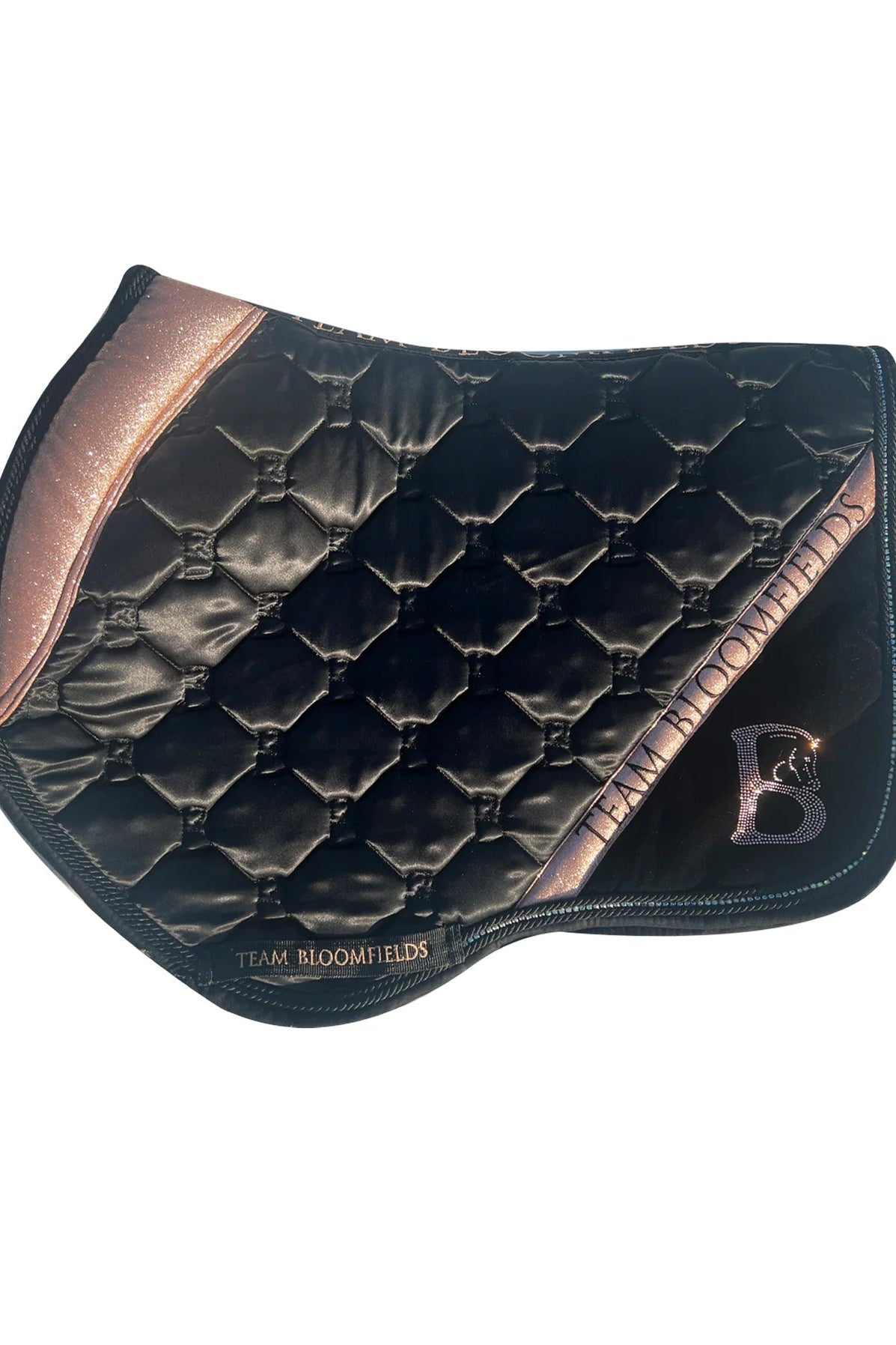 Saddle Pad - Black and Sparkle Rose (Jump)