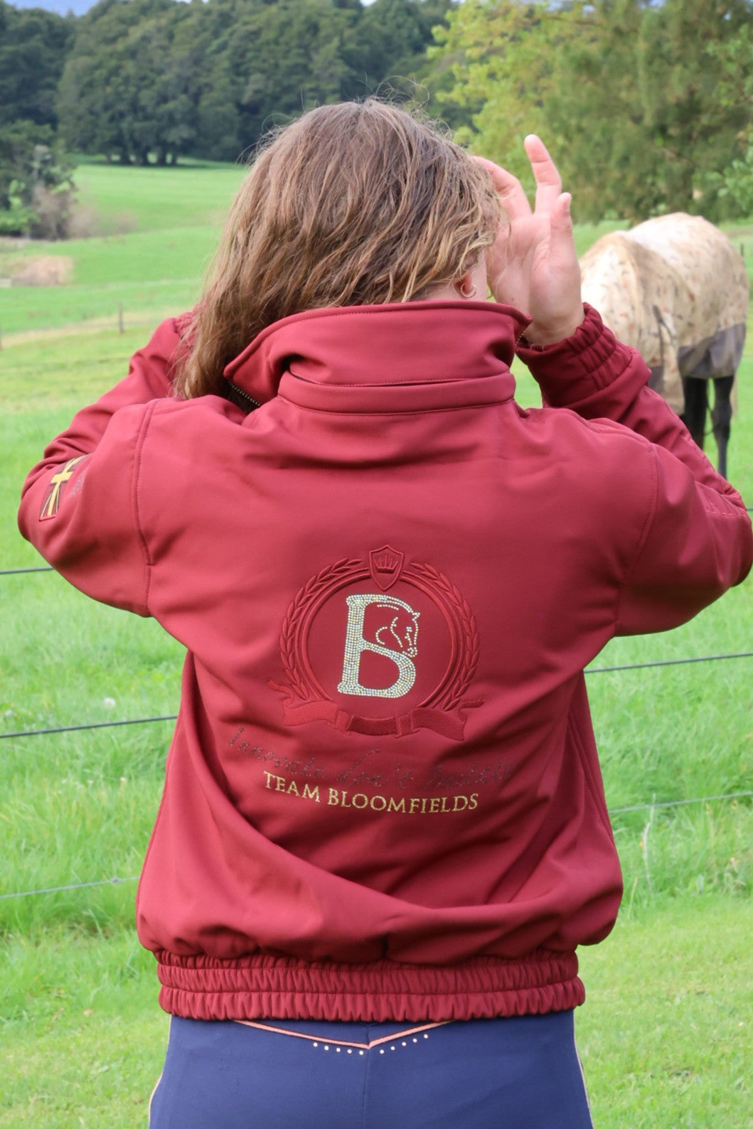 Felicity Burgundy Showerproof Jacket