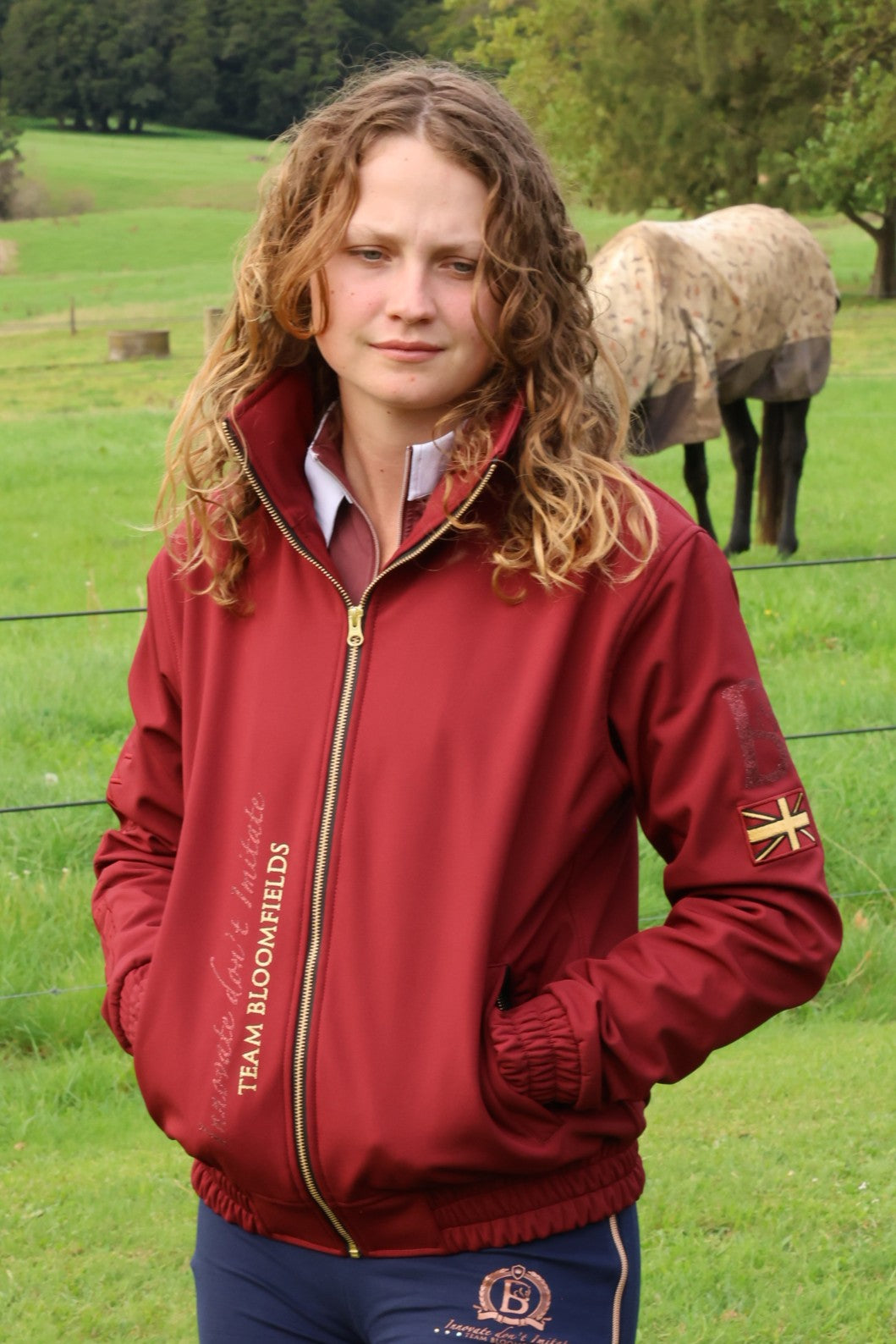 Felicity Burgundy Showerproof Jacket