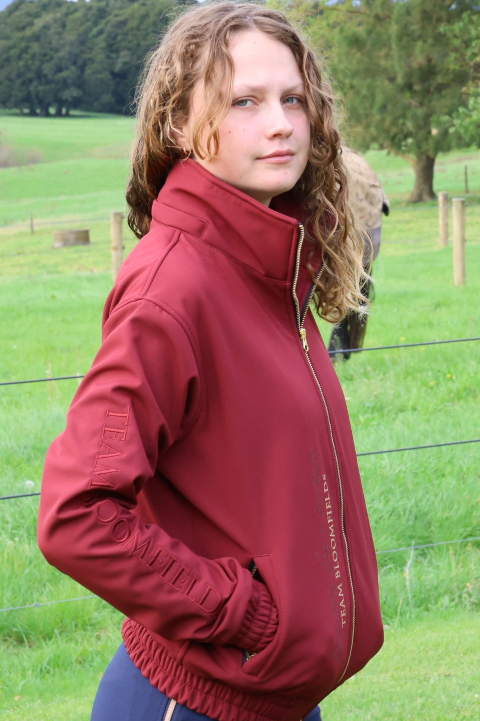 Felicity Burgundy Showerproof Jacket