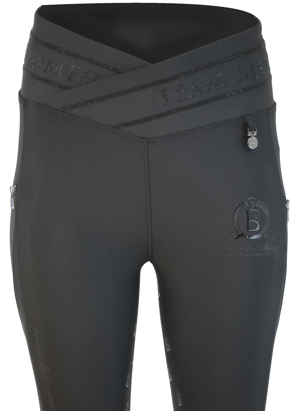 Celeste Black Crystal Leggings