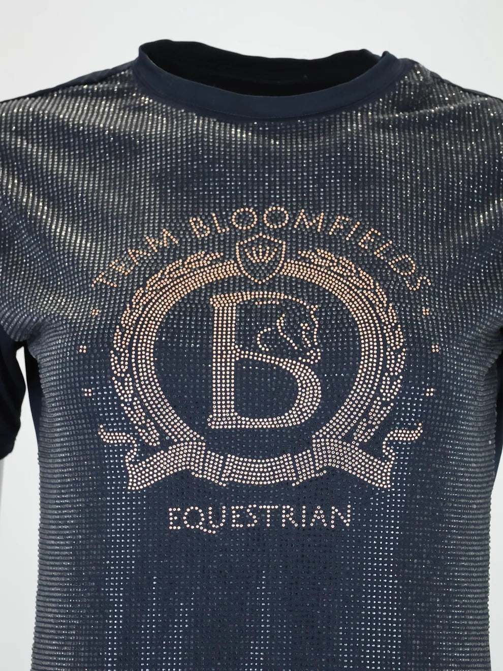 Celine Navy Crystal T-Shirts