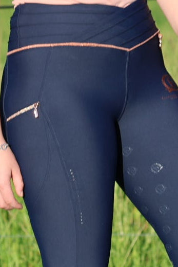 Maya Ultra High Pleated leggings Adult Navy