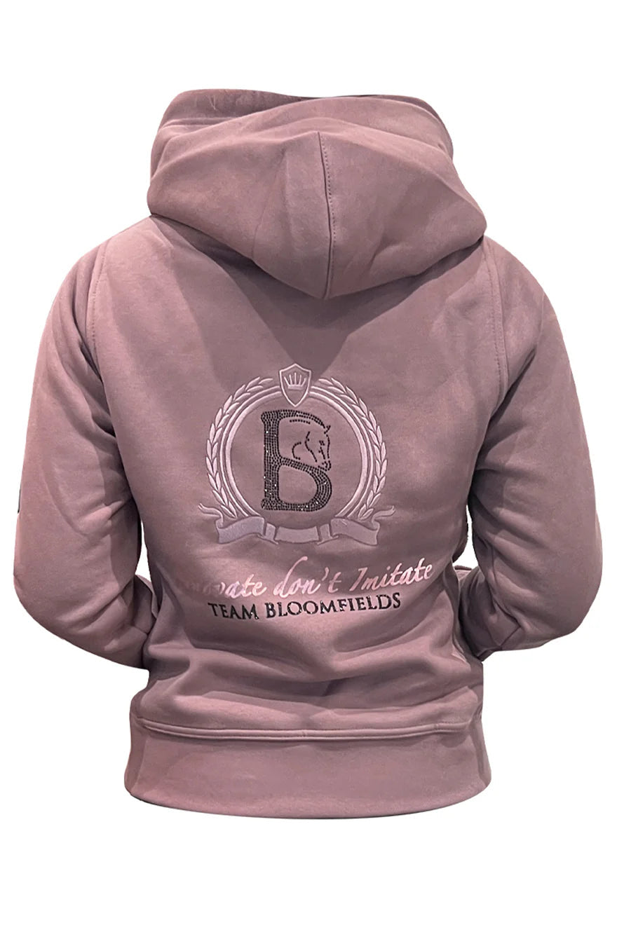 Orla Cross Neck Heather Mini Hoodie with diamanté