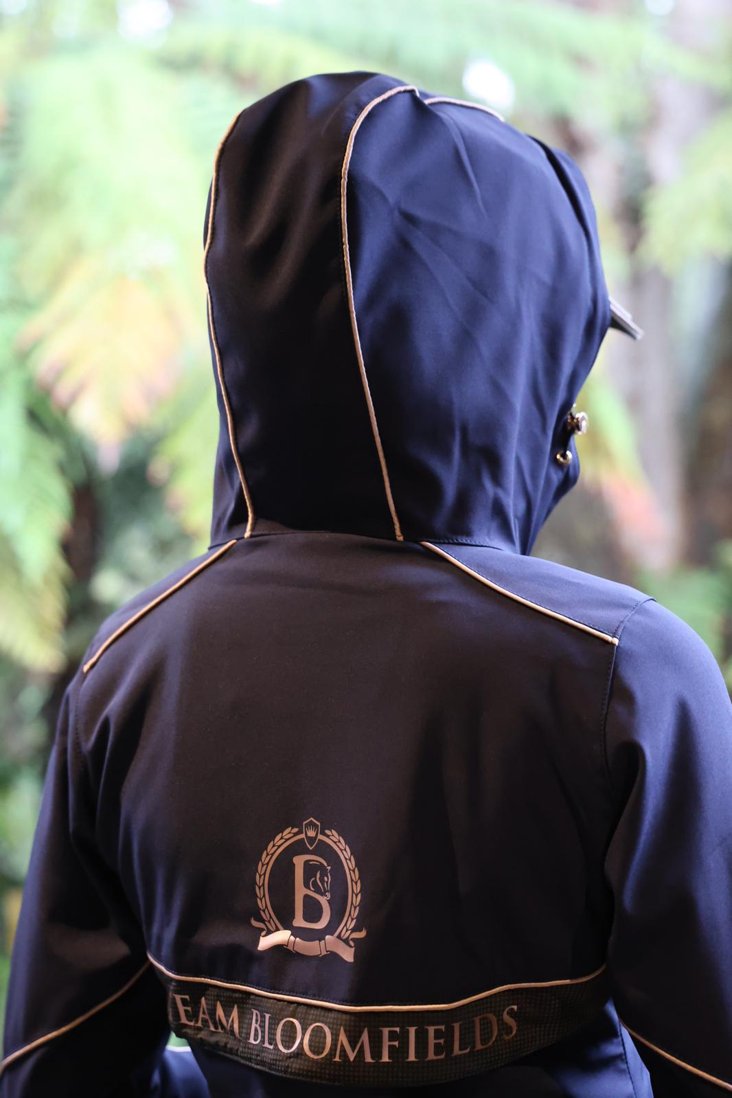 Faye Navy Long Rain Coat