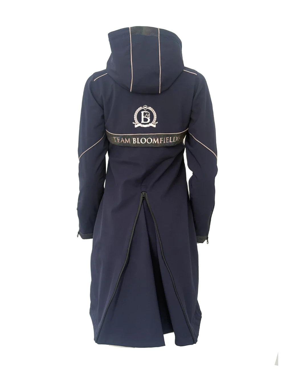 Faye Navy Long Rain Coat