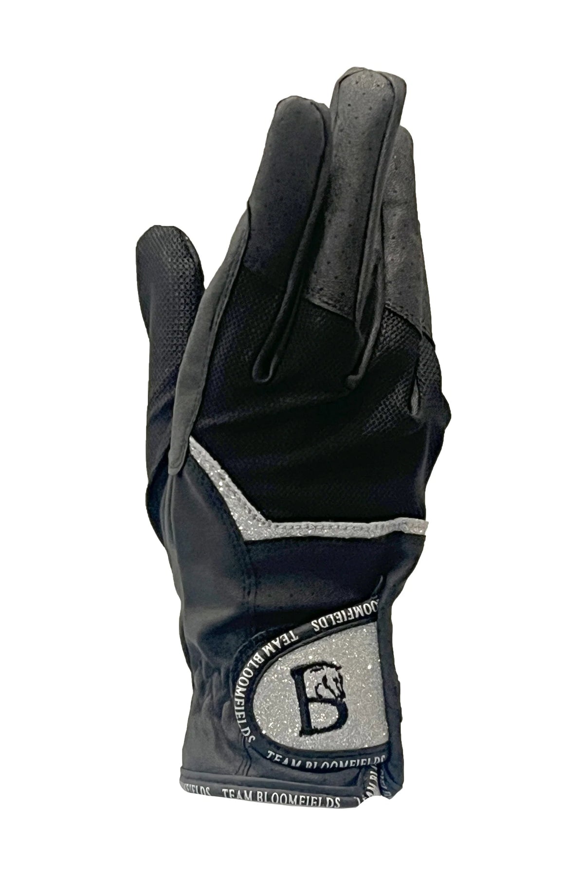 Sparkle Black & Silver Gloves