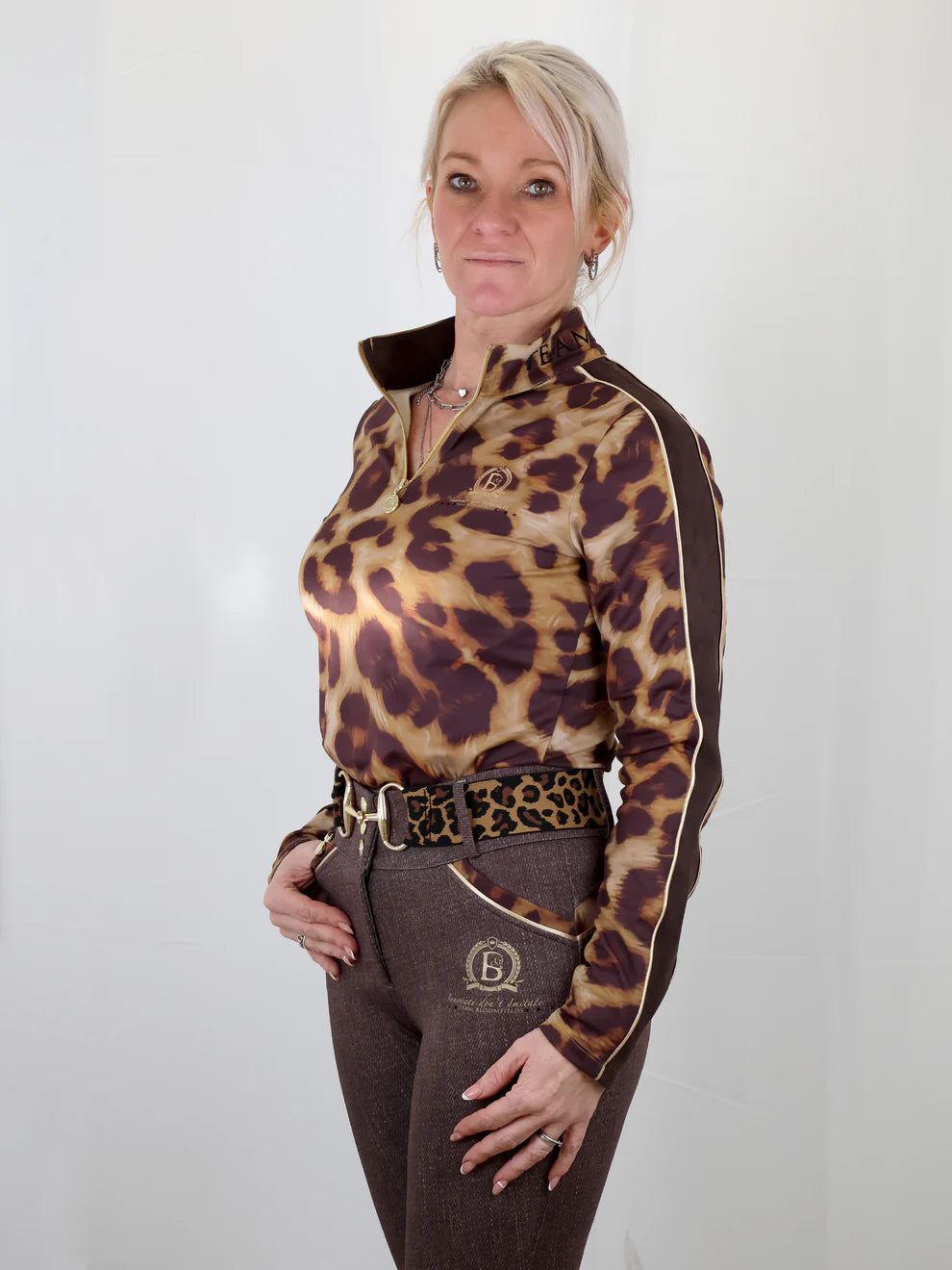 Leopard Print Long Sleeve Base Layer