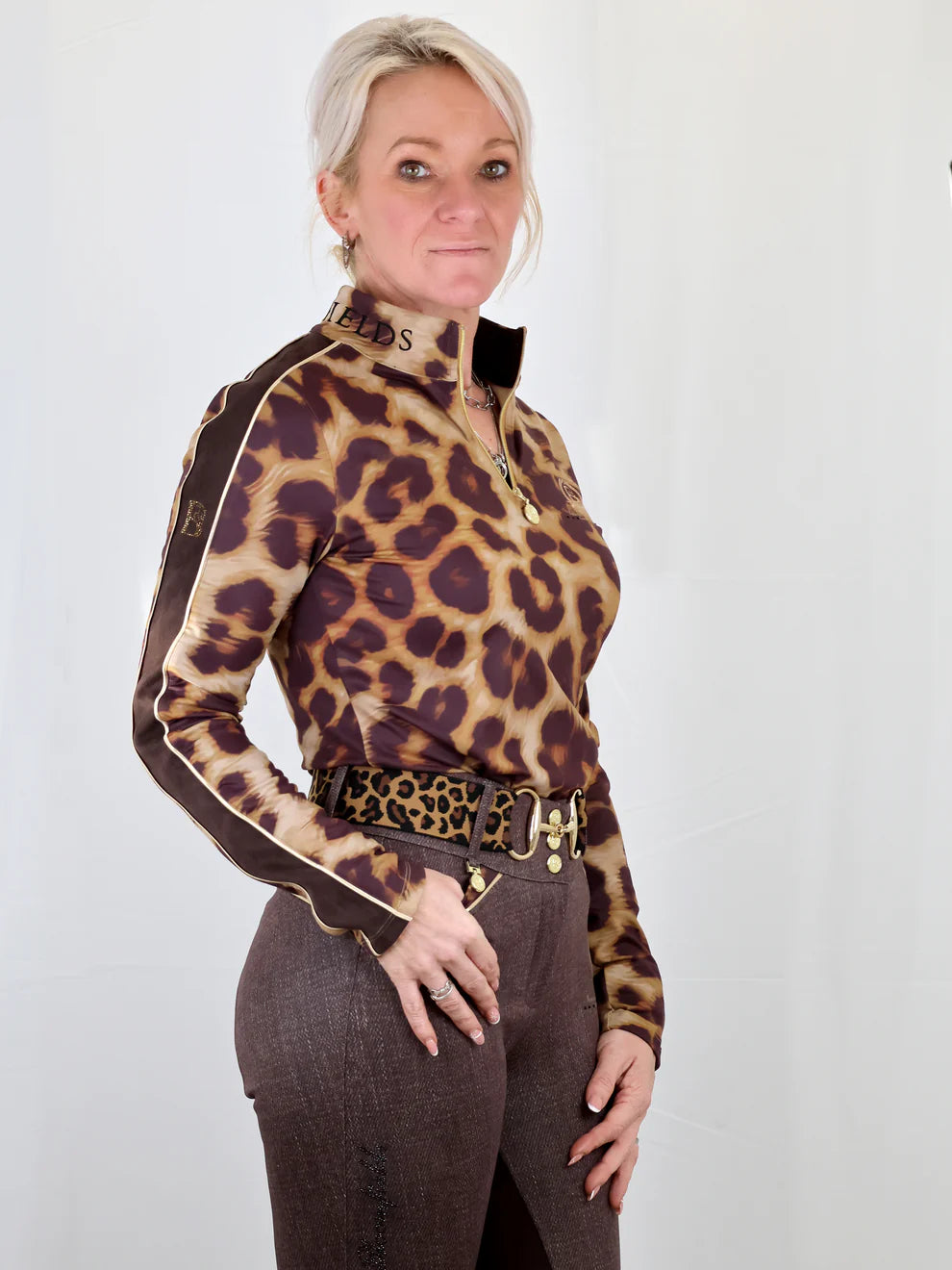 Leopard Print Long Sleeve Base Layer