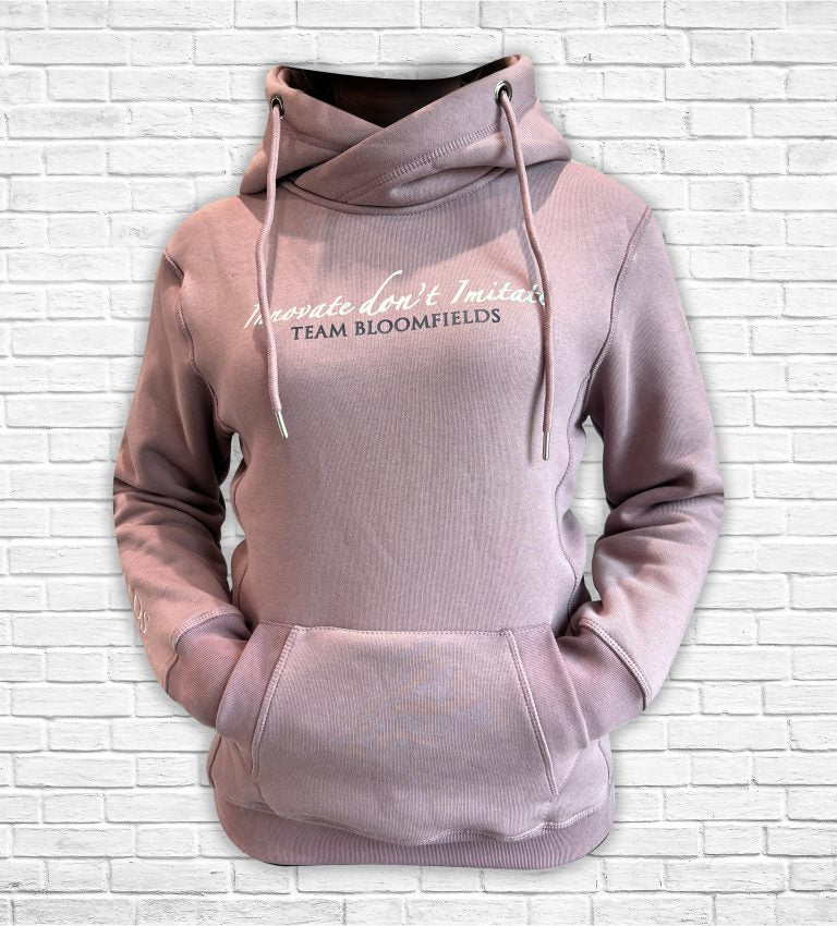 Adelle Ladies Heather Diamanté Cross Necked Hoodie