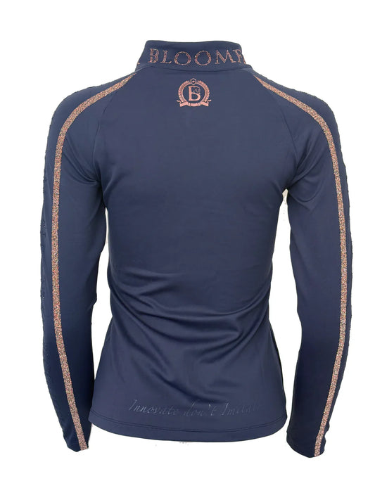 Caitlin Crystal Navy Training Jacket