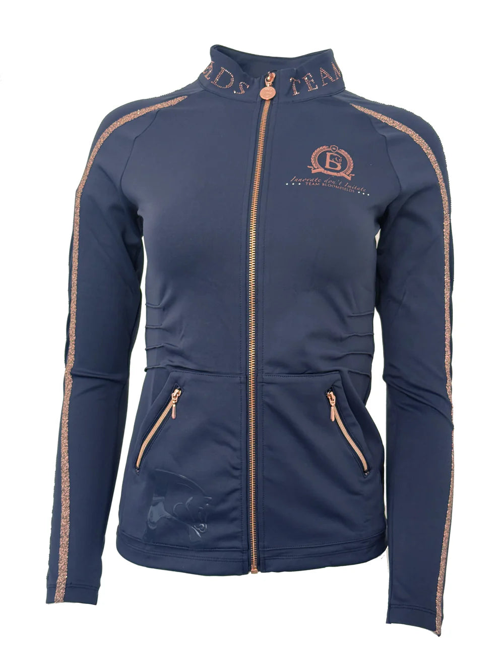 Caitlin Crystal Navy Training Jacket