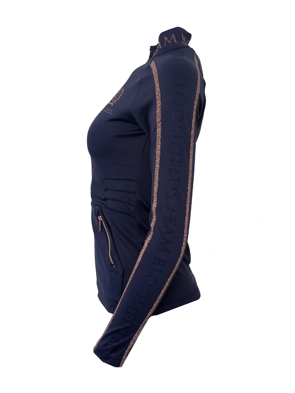 Caitlin Crystal Navy Training Jacket