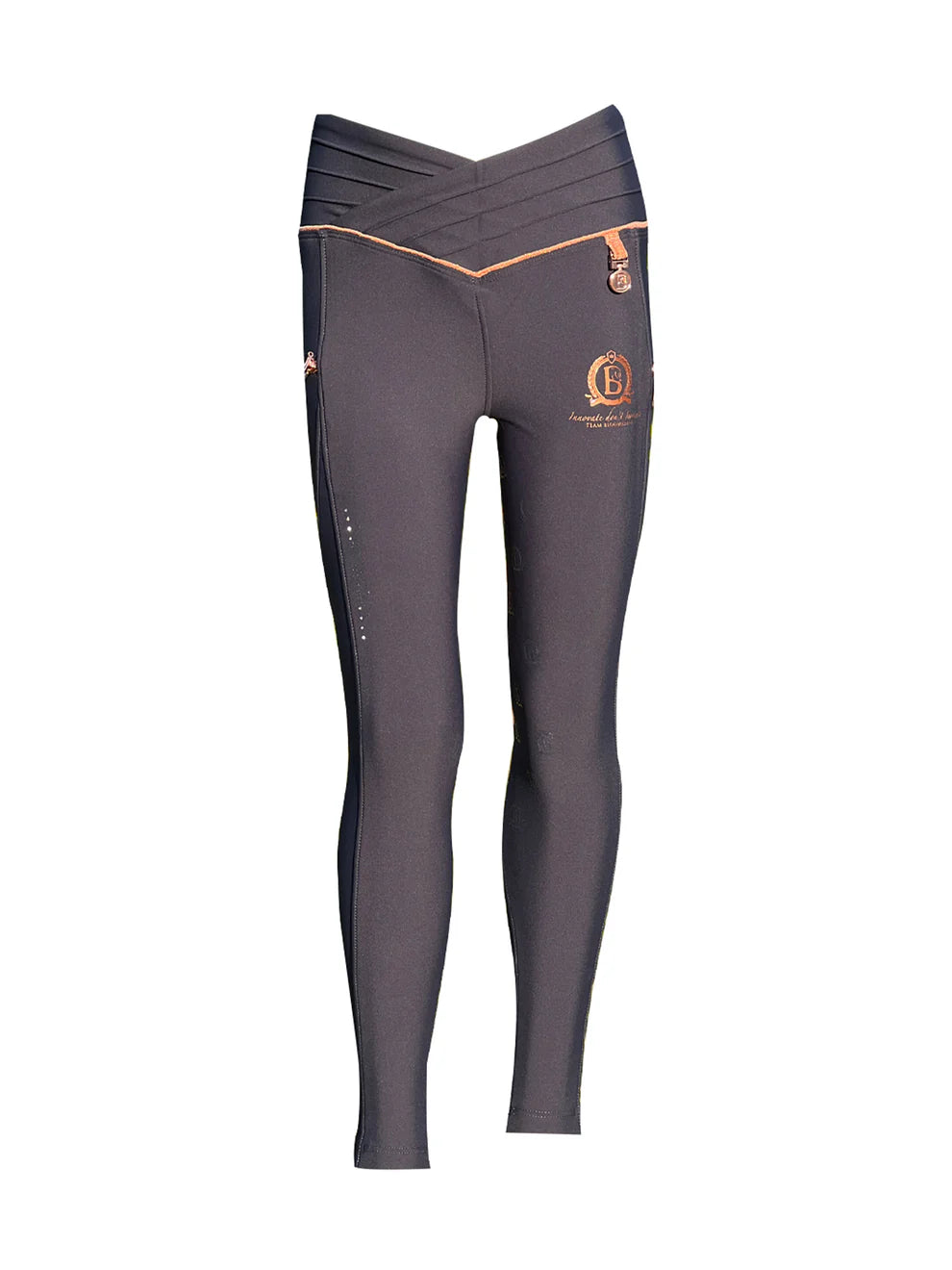 Mini Maya Navy Ultra High Pleated leggings