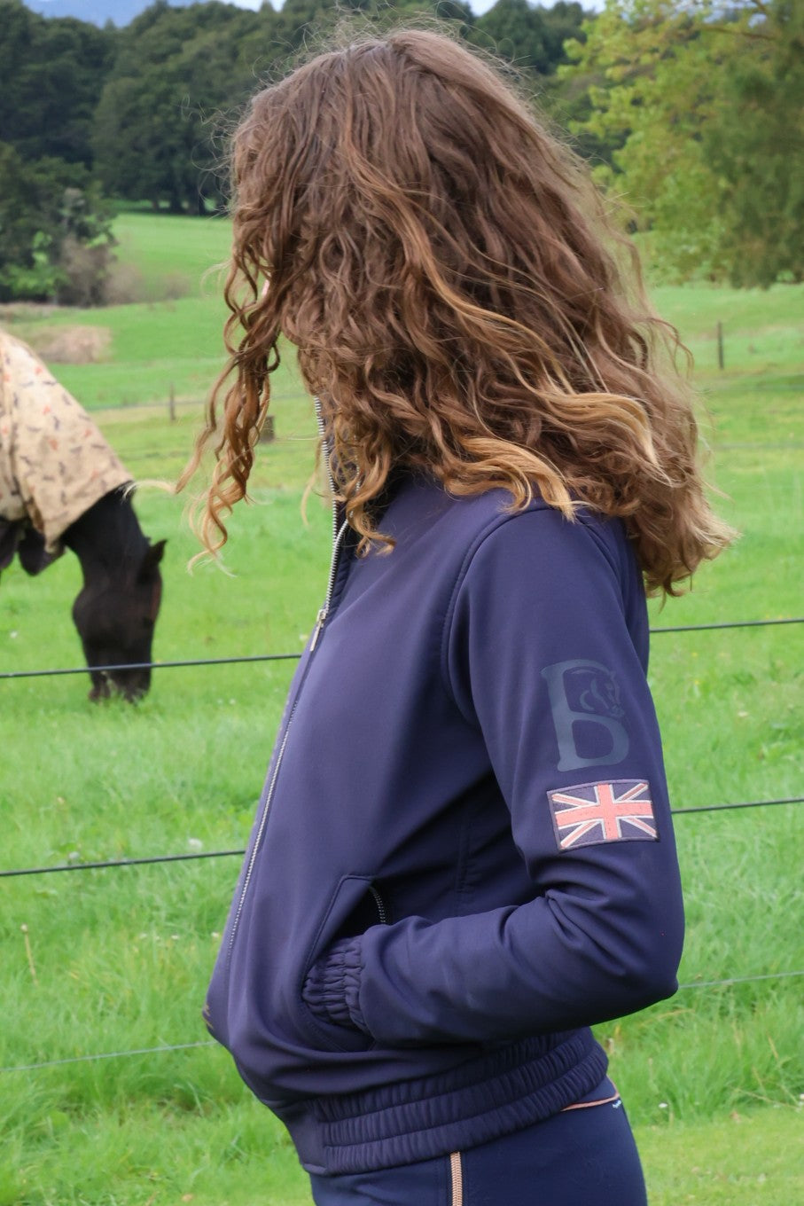 Felicity Navy Showerproof Jacket