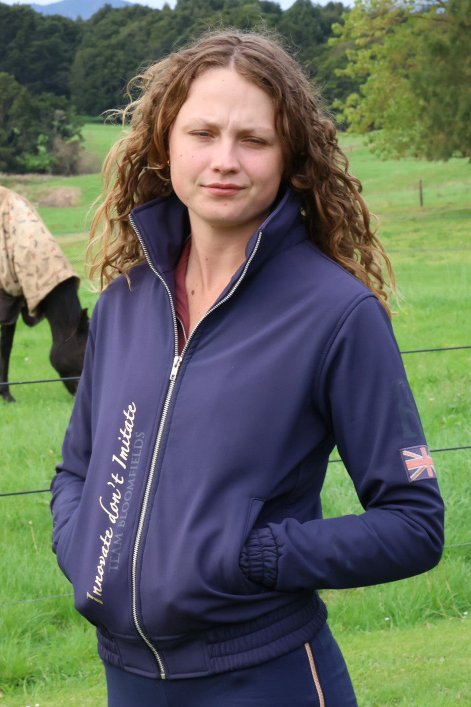 Felicity Navy Showerproof Jacket