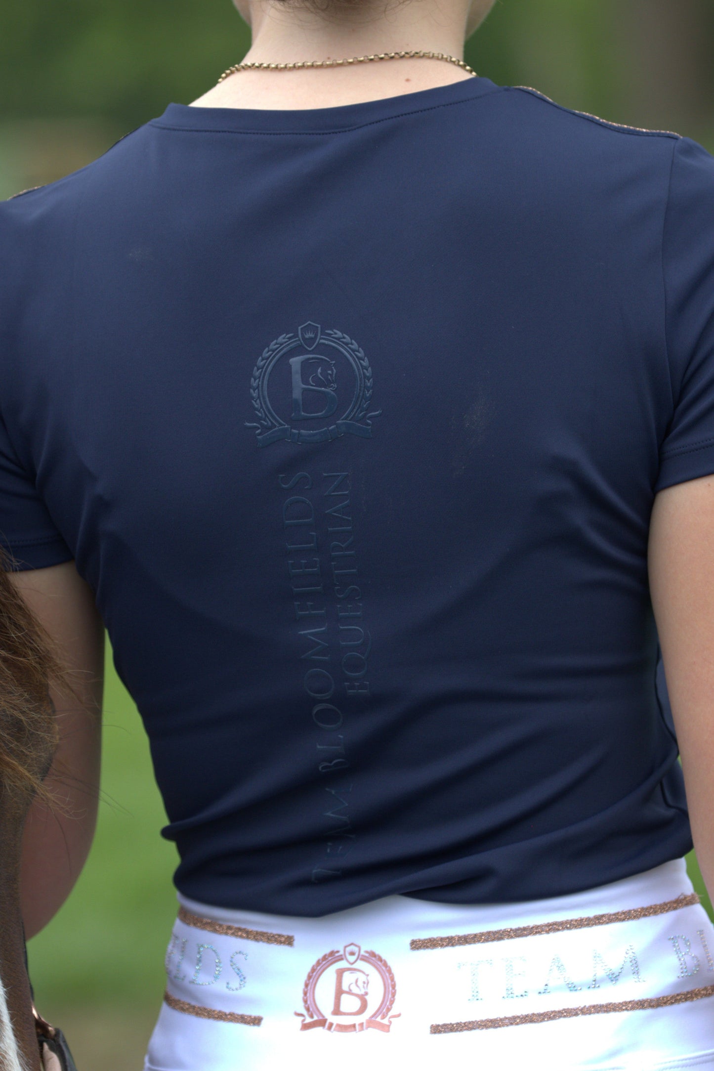 Callie Navy Crystal T-Shirt