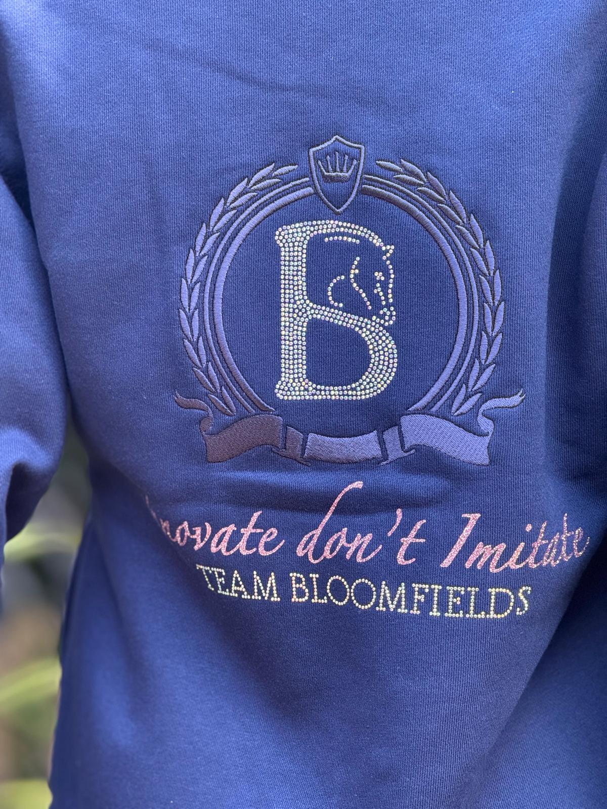 Sabrina Navy & Pink Ruffle Collar Top