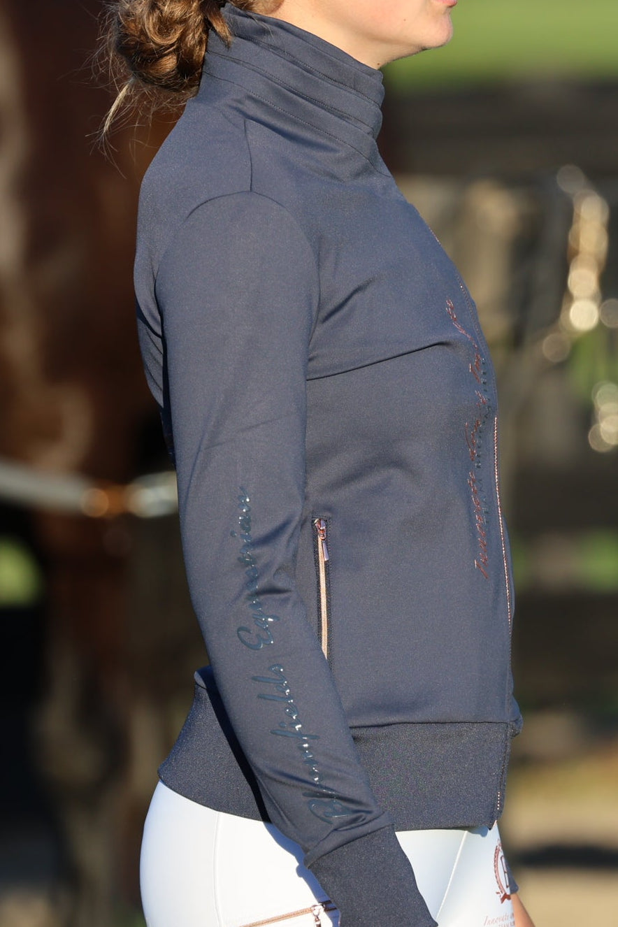 Sabrina Sport in Navy with Ruffle Collar Top