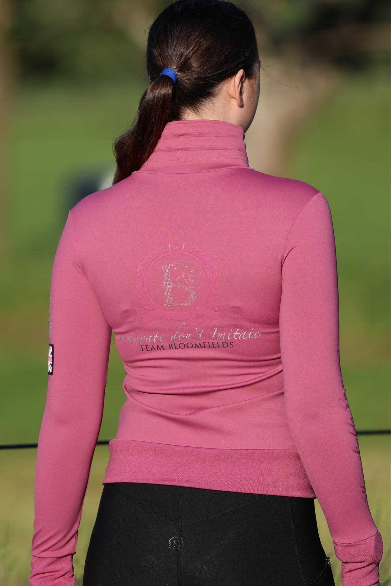 Sabrina Sport in Pink with Ruffle Collar Top