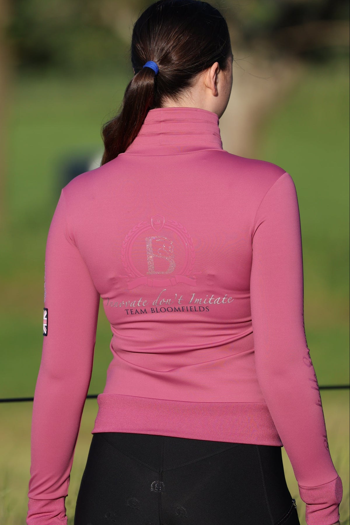 Sabrina Sport in Pink with Ruffle Collar Top
