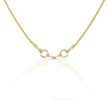 KHJ - Small Gold-plated Brass Snaffle Bit Necklace