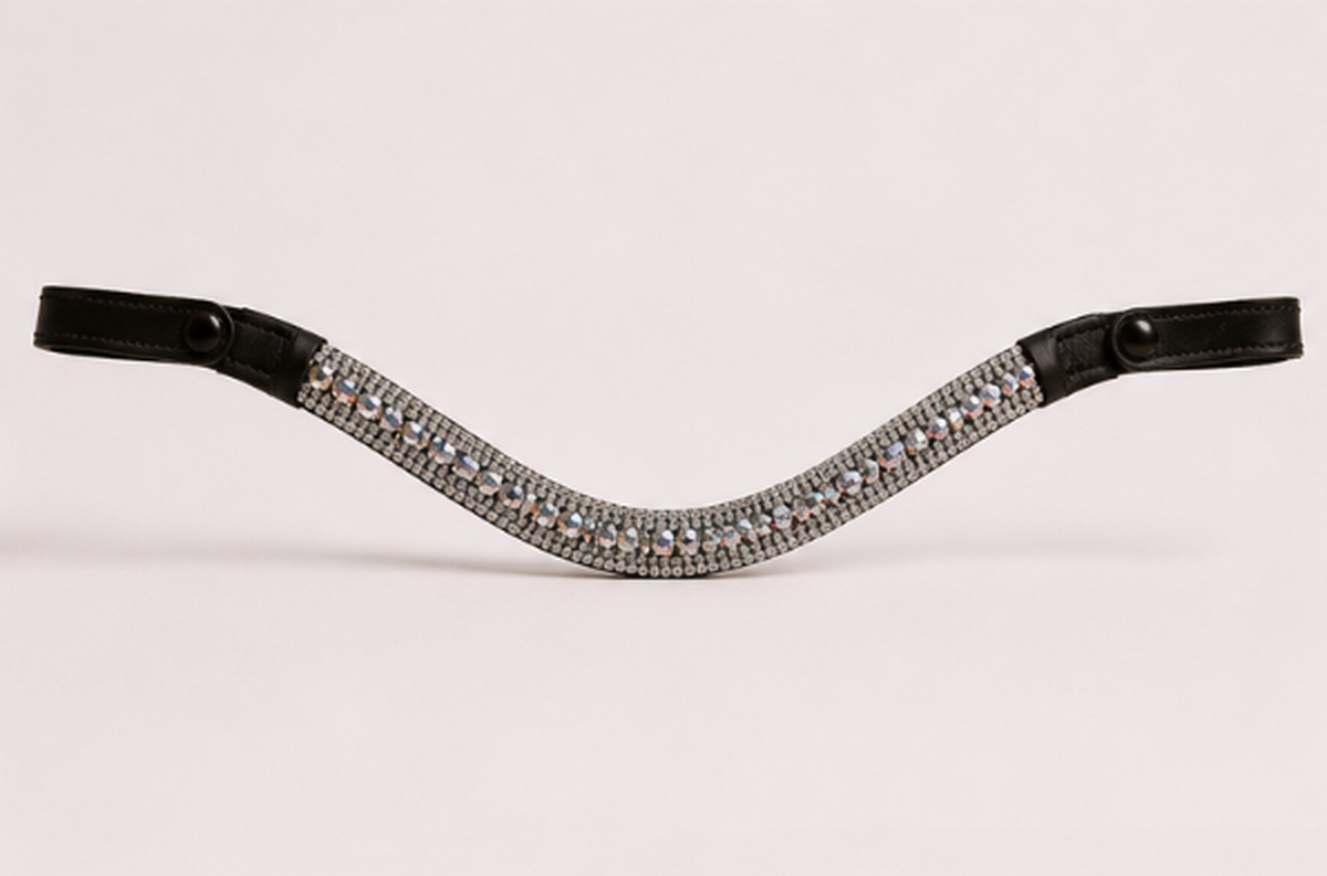 Rhinestone Leather Browbands