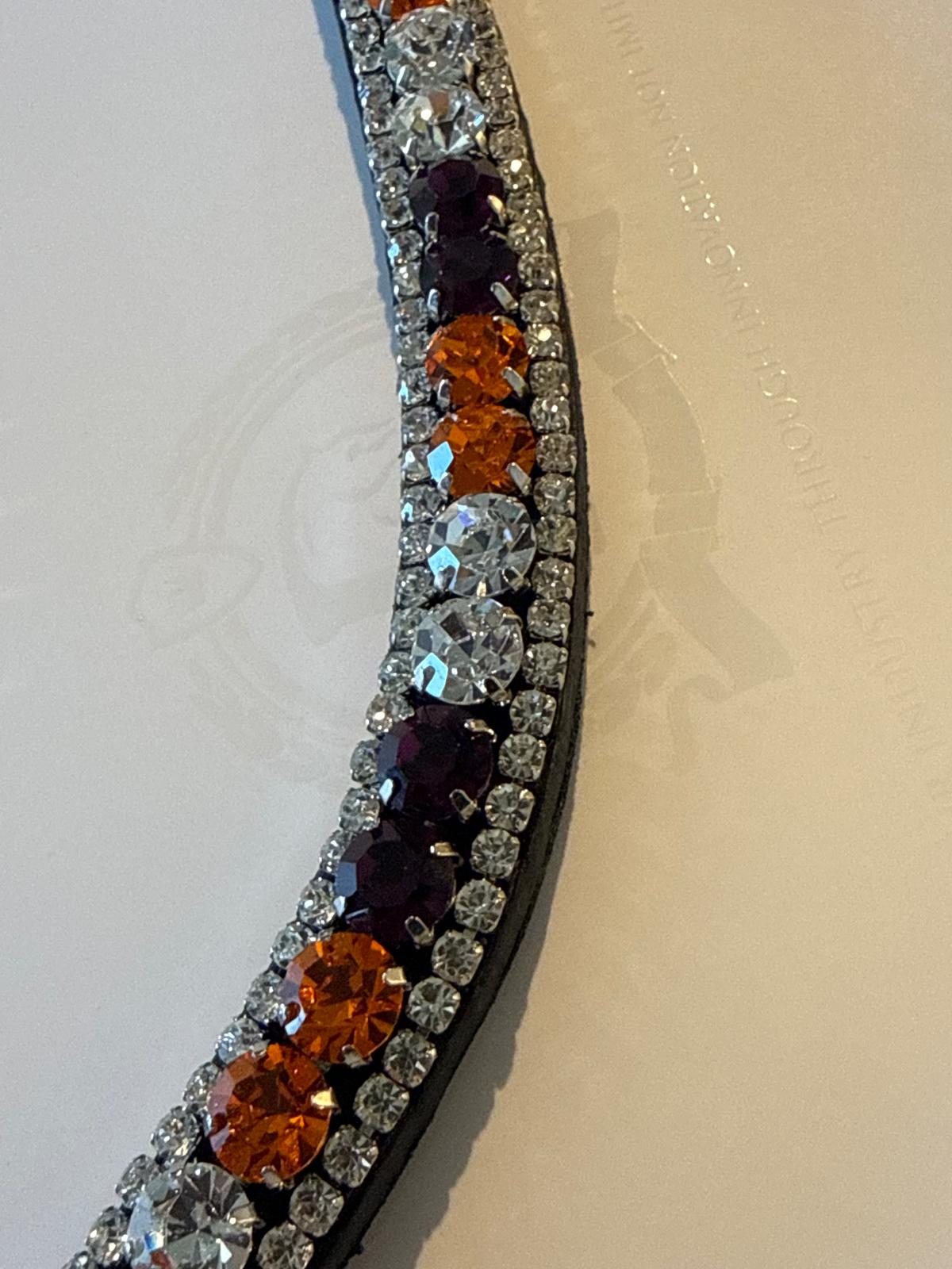 Rhinestone Leather Browbands