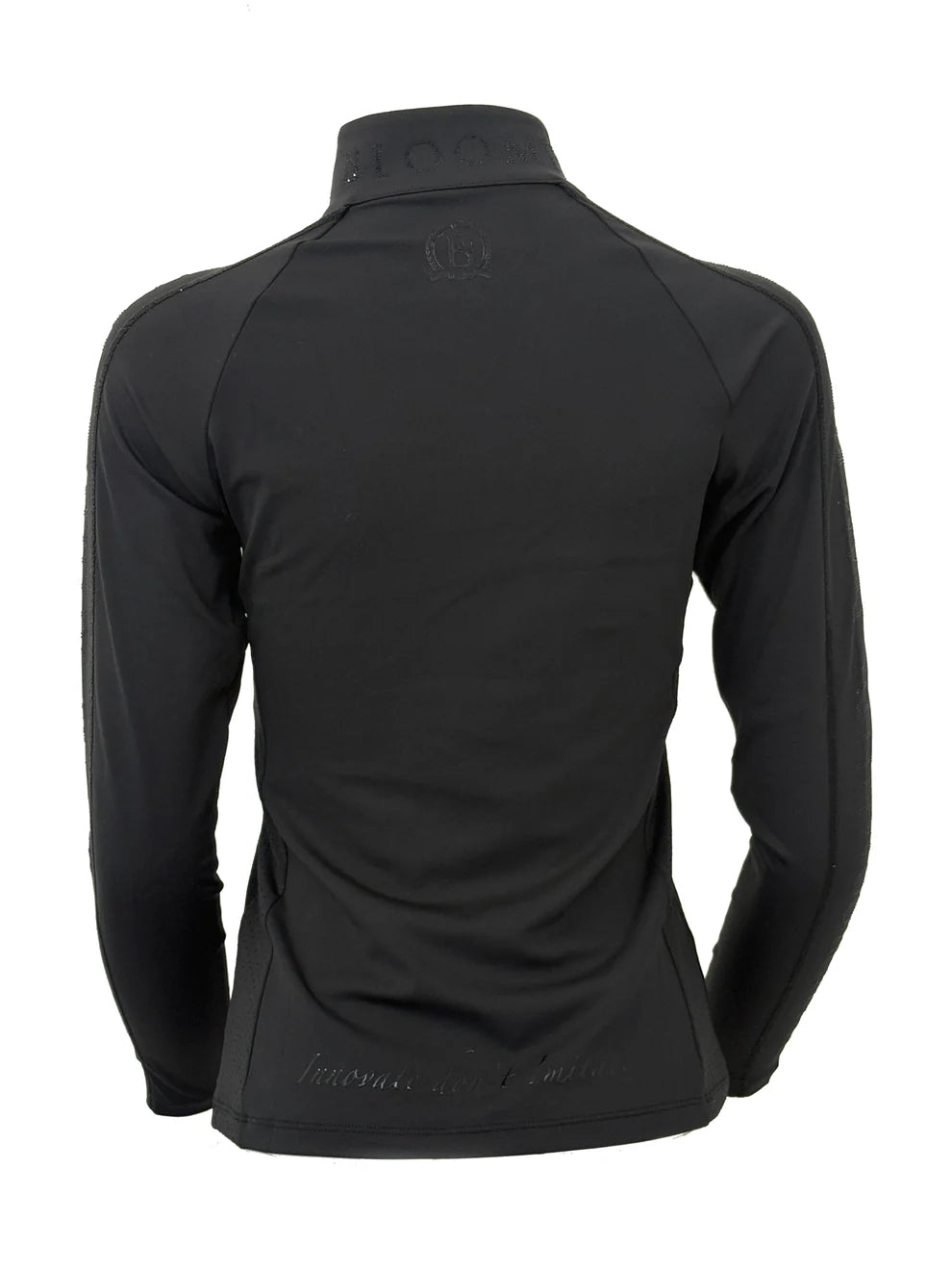 Chloe Black Crystal Base Layer With Long Sleeves