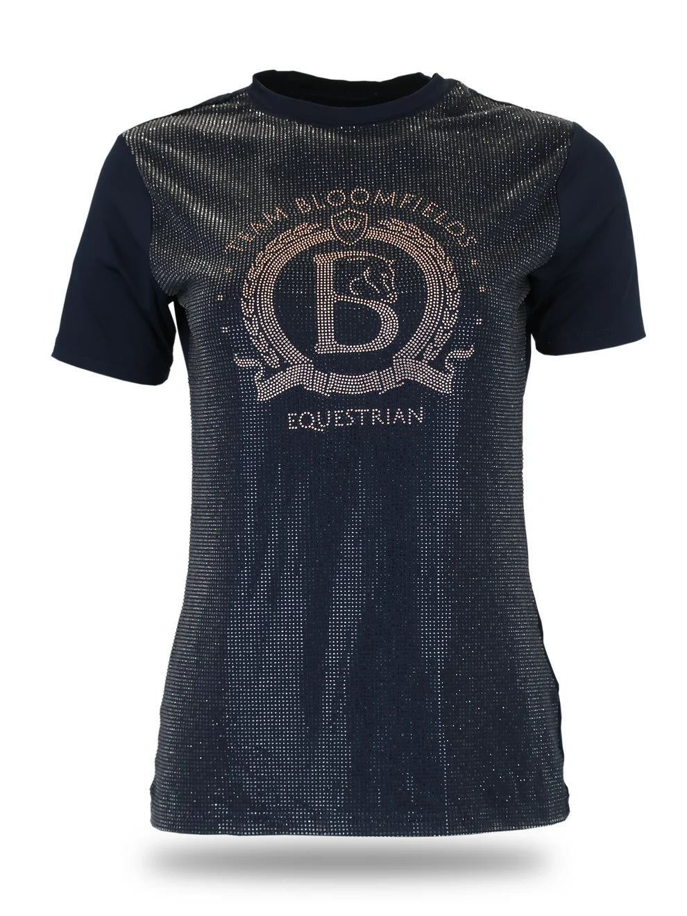 Celine Navy Crystal T-Shirts