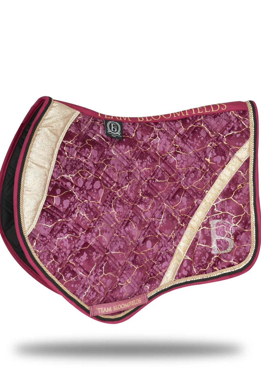 Saddle Pad - Electra Mulberry and Gold (Jump)