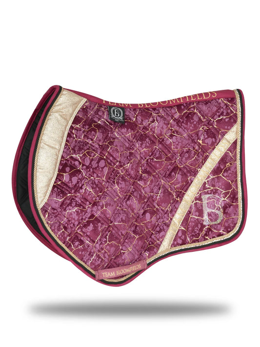 Saddle Pad - Electra Mulberry and Gold (Jump)