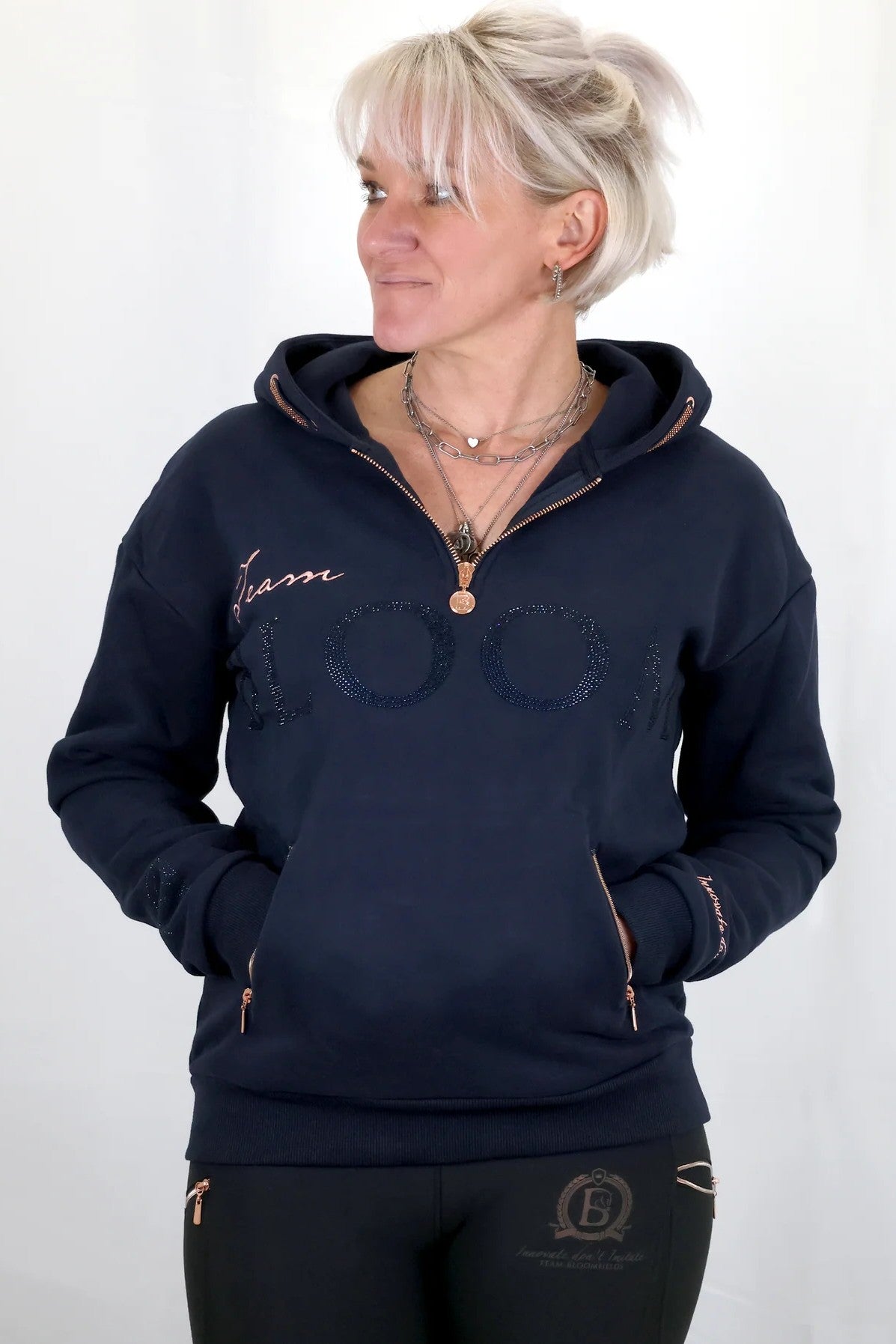 Luna - Navy - Hoodie