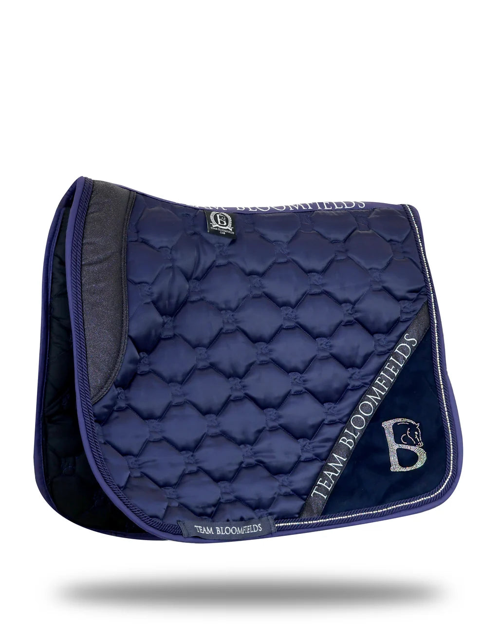 Saddle Pad - Navy and Navy Sparkle (Dressage)