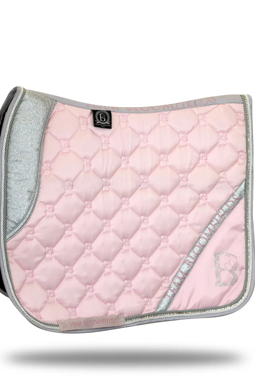 Saddle Pad - Pink and Silver Sparkle (Dressage)